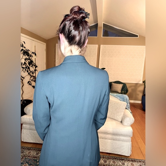 Ann Freedberg Forest Green Double Breasted Jacket Size 6 - Picture 4 of 8